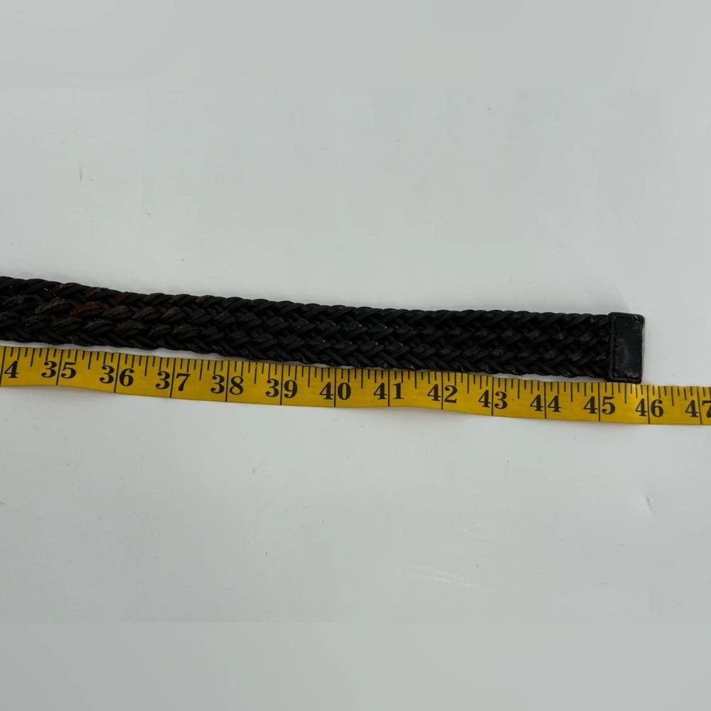 Cremieux Black Braided‎ Leather Belt 40